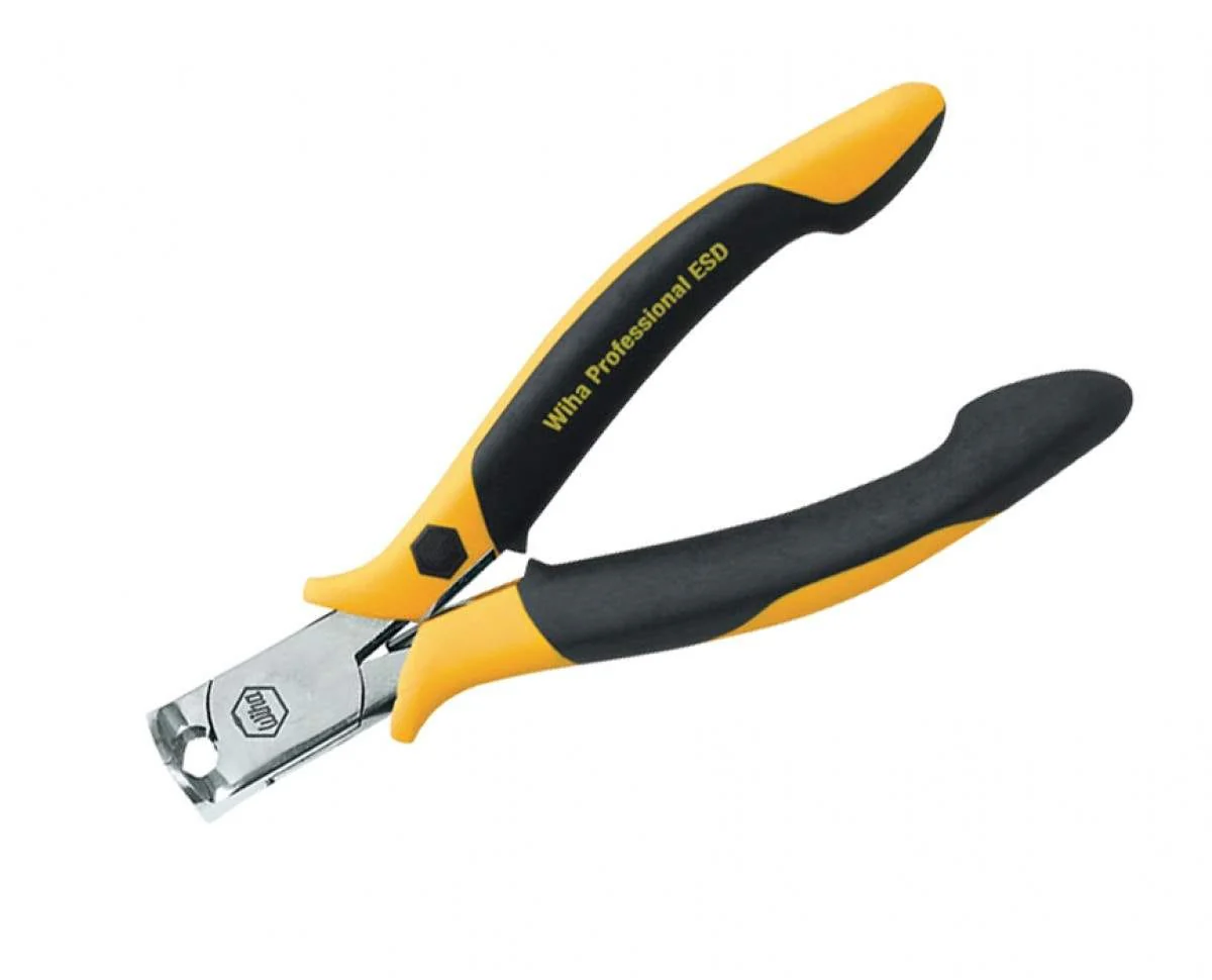 Wiha 32734 ESD Safe Precision Wide Head Flush End Cutters - Image 1