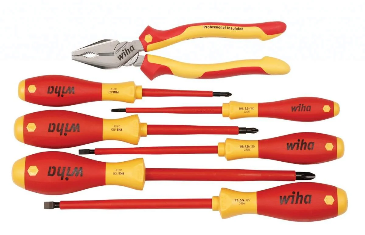 Wiha 32858 Insulated Lineman's Pliers & Drivers Set - Image 2