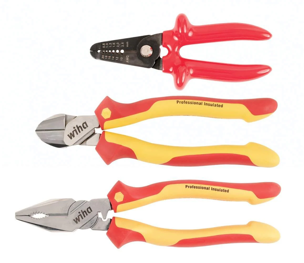 Wiha 32863 Insulated Pliers & Cutters 3-Piece Set - Image 1