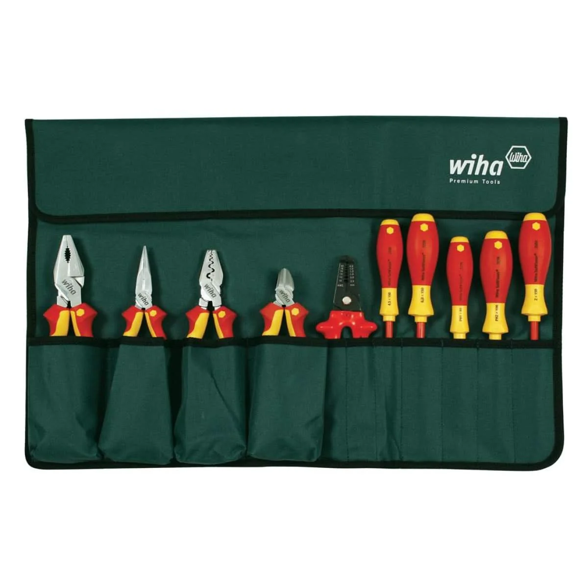 Wiha 32867 Insulated Pliers/Slotted/Phillips/Square Screwdrivers 10 Piece Set - Image 1