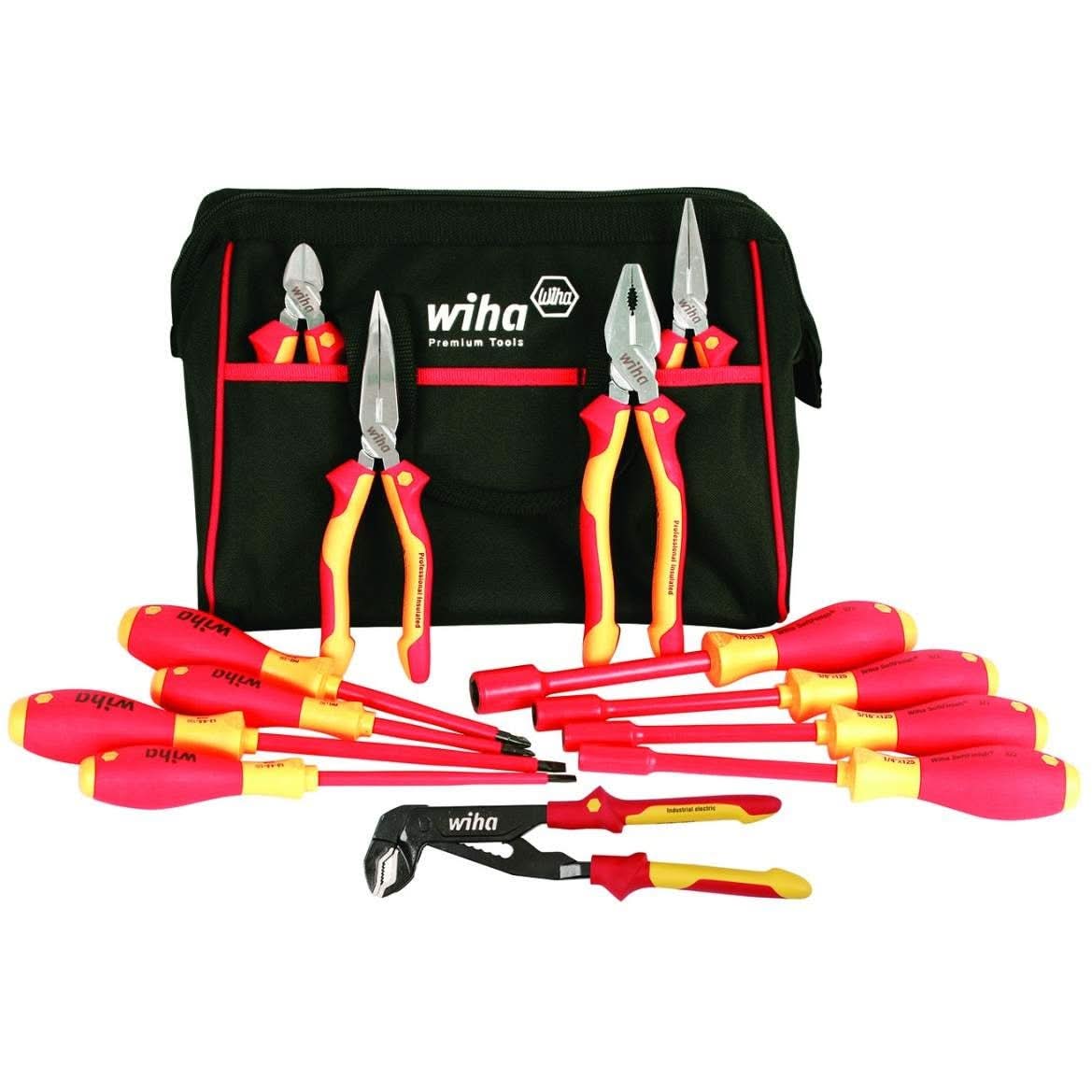 Wiha 32894 Insulated Pliers, Cutter, Screwdrivers, and Nut Drivers 13 Piece Set - Image 1