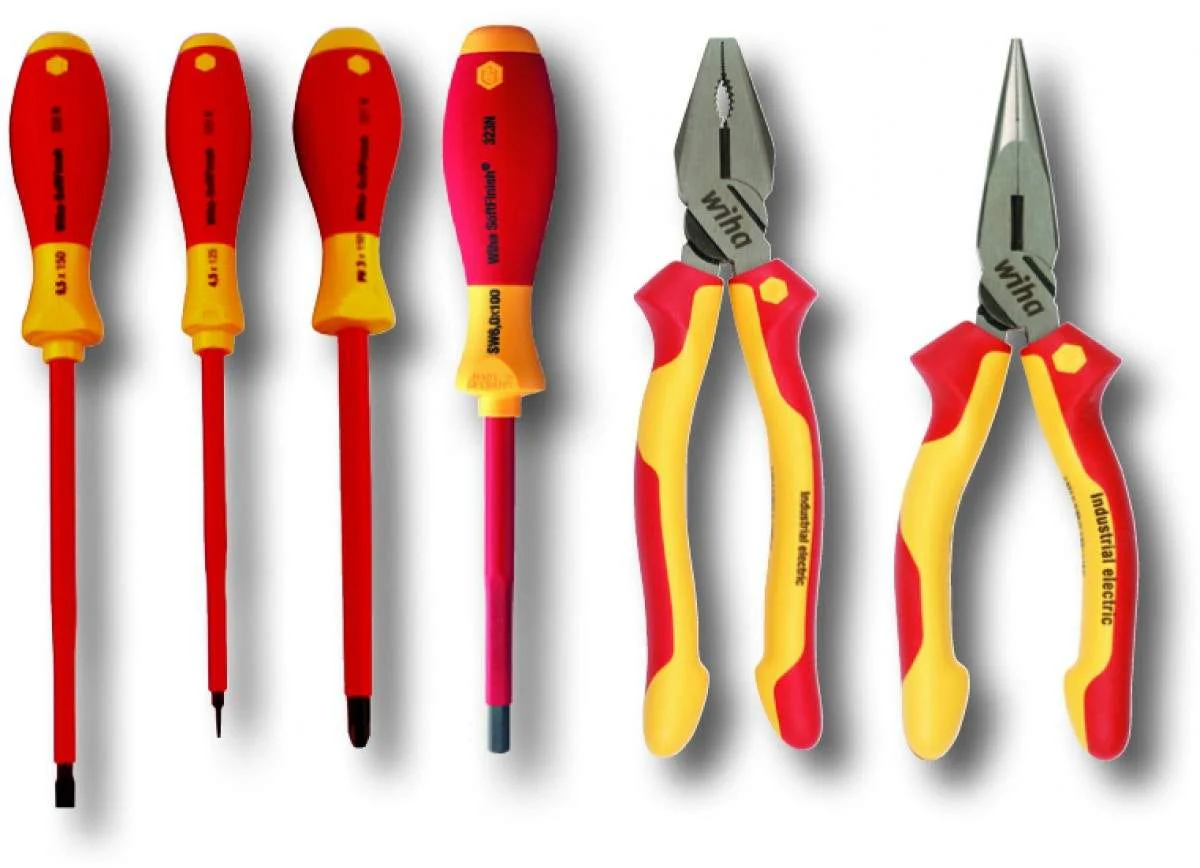 Wiha 32984 Insulated Industrial Combo Pliers and Screwdrivers 6 Piece Set - Image 1