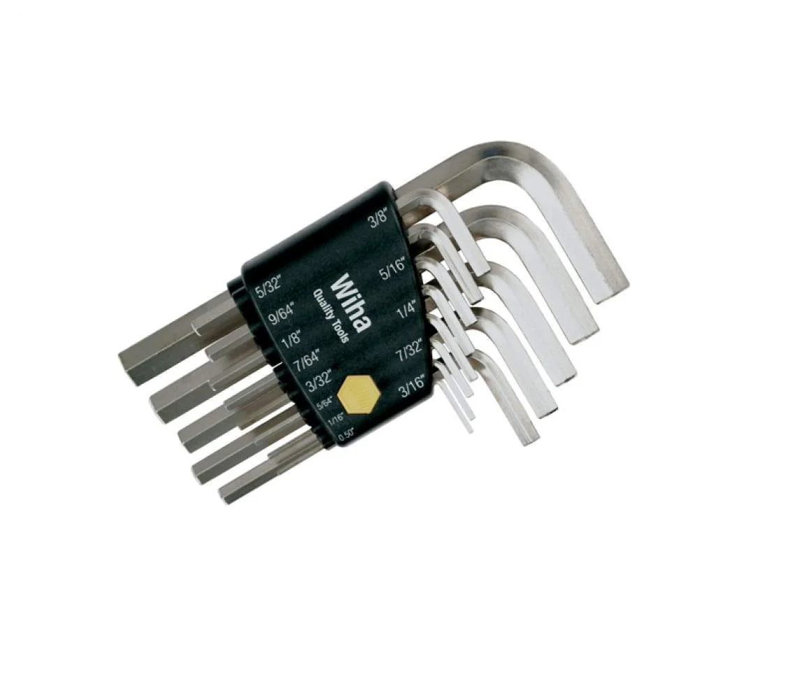 Wiha 35194 Hex Short Arm L-Key Nickel Inch 13 Piece Set - Image 1