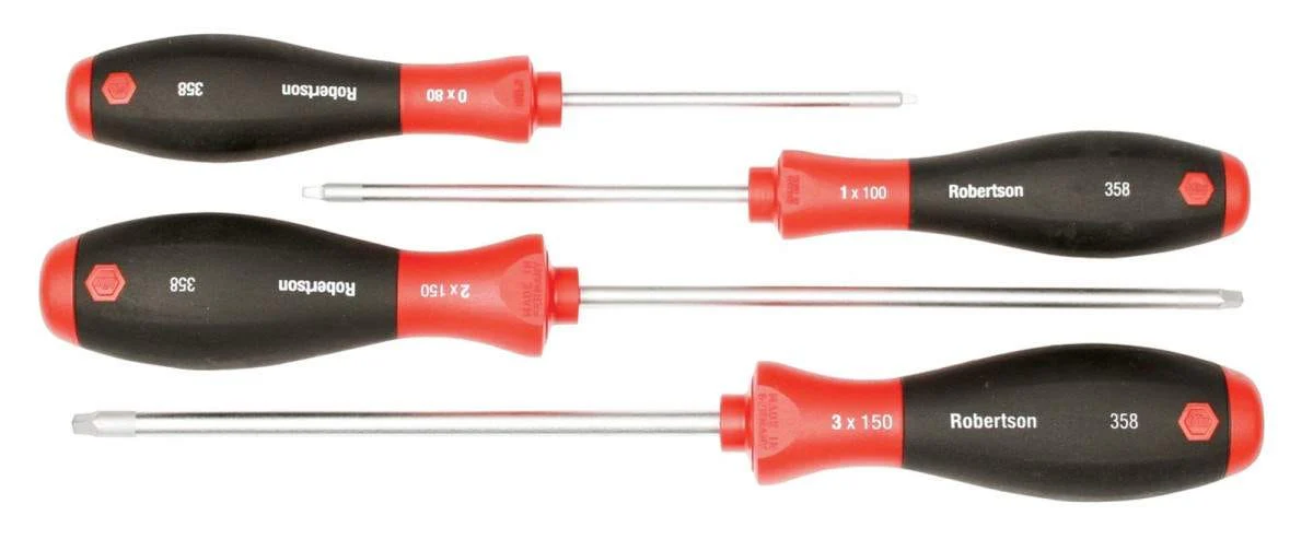 Wiha 35894 SoftFinish Square Screwdriver 4 Piece Set - Image 2