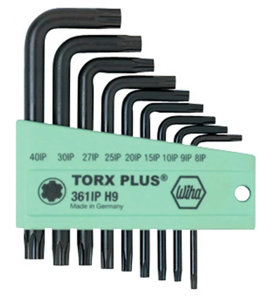 Wiha 36199 TorxPlus Short Arm L-Key 9 Piece Set IP8-IP40 - Image 1