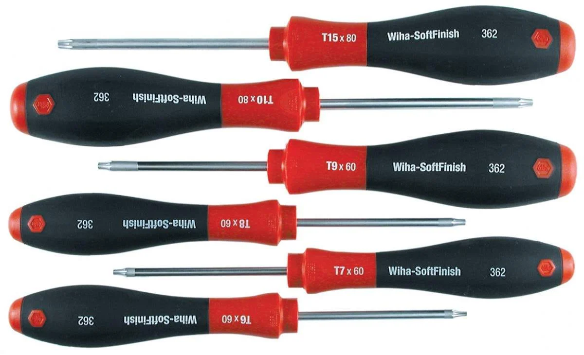 Wiha 36201 SoftFinish Torx Screwdriver 6 Piece Set T6-T25 - Image 1