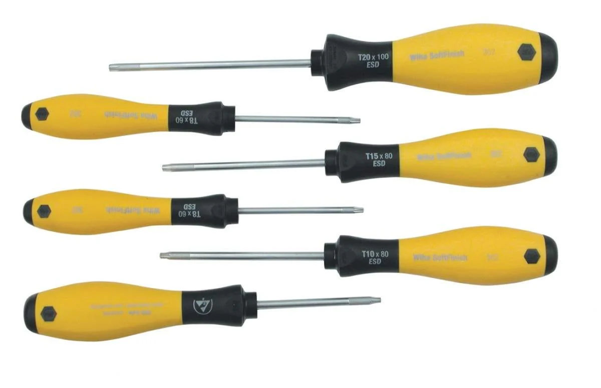 Wiha 36289 ESD Safe SoftFinishTorx Screwdriver 6 Piece Set - Image 1