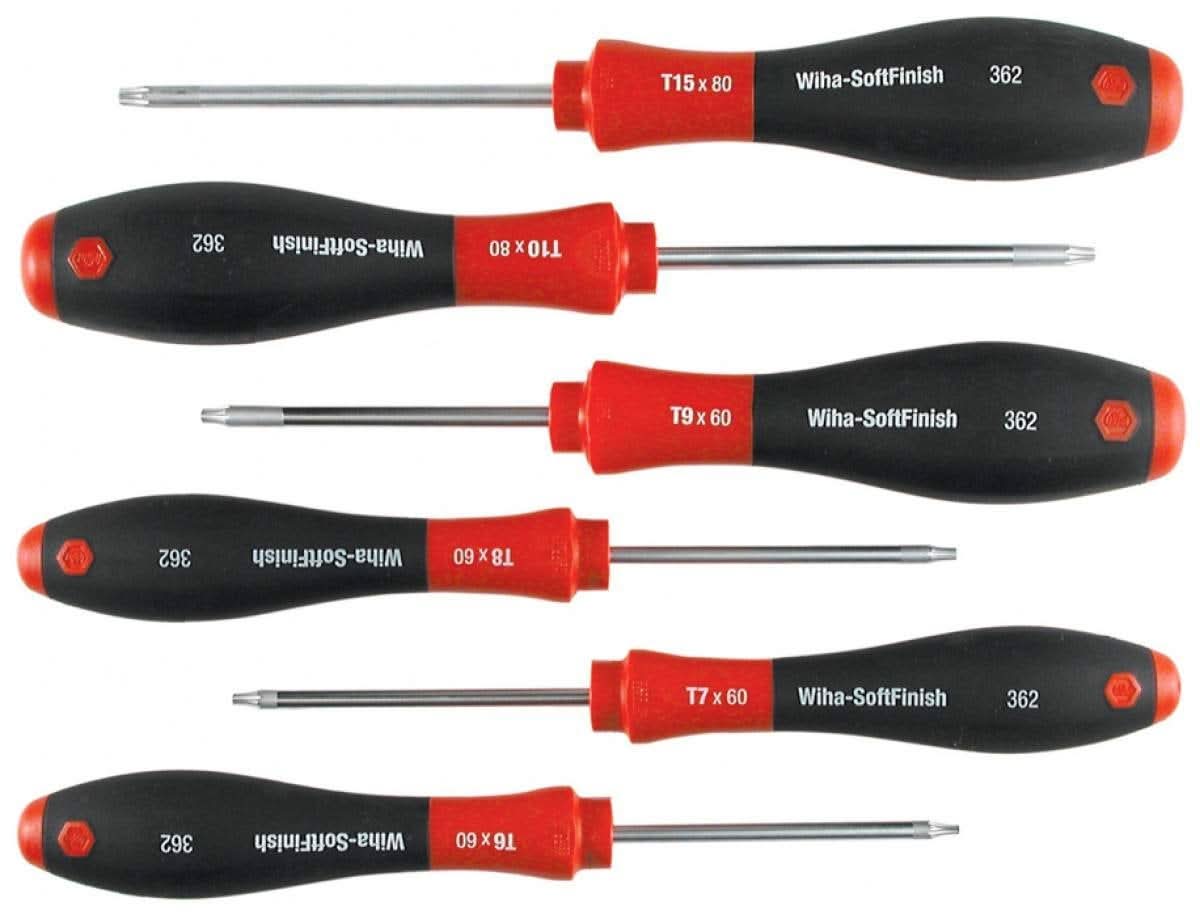Wiha 36291 SoftFinish Torx Screwdriver 6 Piece Set T6-T15 - Image 2