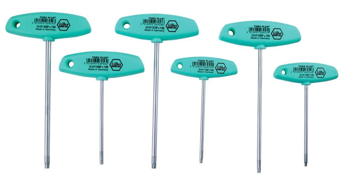 Wiha 36496 TorxPlus T-Handle 6 Piece Set - Image 1