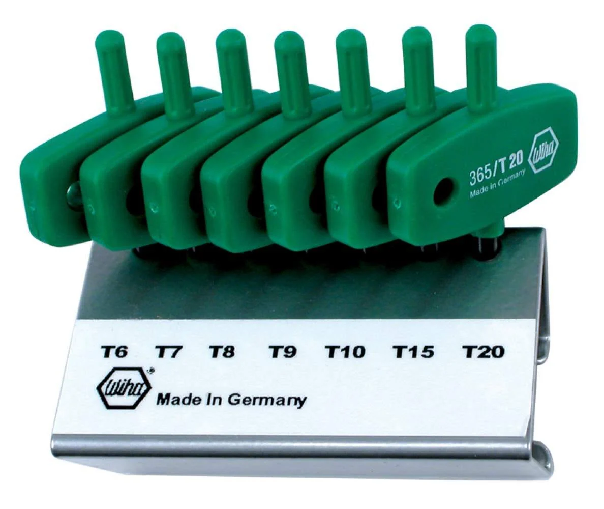 Wiha 36598 MagicSpring Screw Holding Torx 7-Piece Set in Metal Stand - Image 1