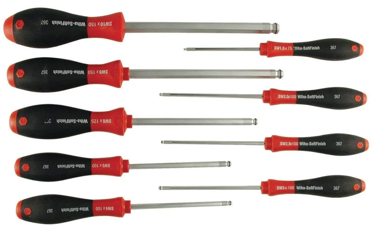 Wiha 36790 MagicRing Ball End Metric Screwdiver 9 Piece Set - Image 2