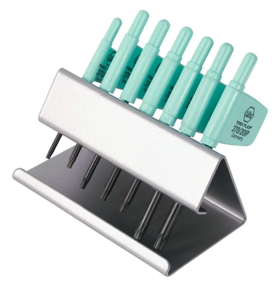 Wiha 37092 TorxPlus Flag Handle 7 Piece Set in Metal Stand - Image 1