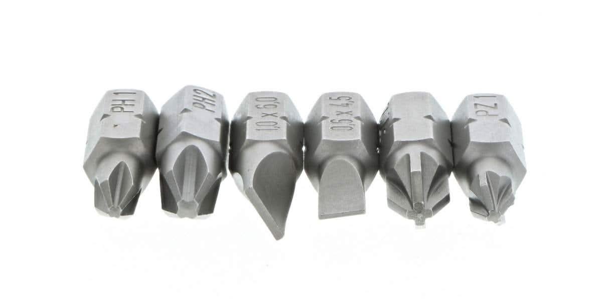 Wiha 38043 6-in-1 Stubby Bit Holder Slotted Phillips Pozidriv Set - Image 2