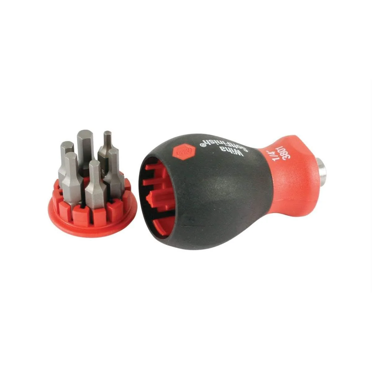 Wiha 38057 6-in-1 Stubby Bit Holder Hex Metric Set - Image 1