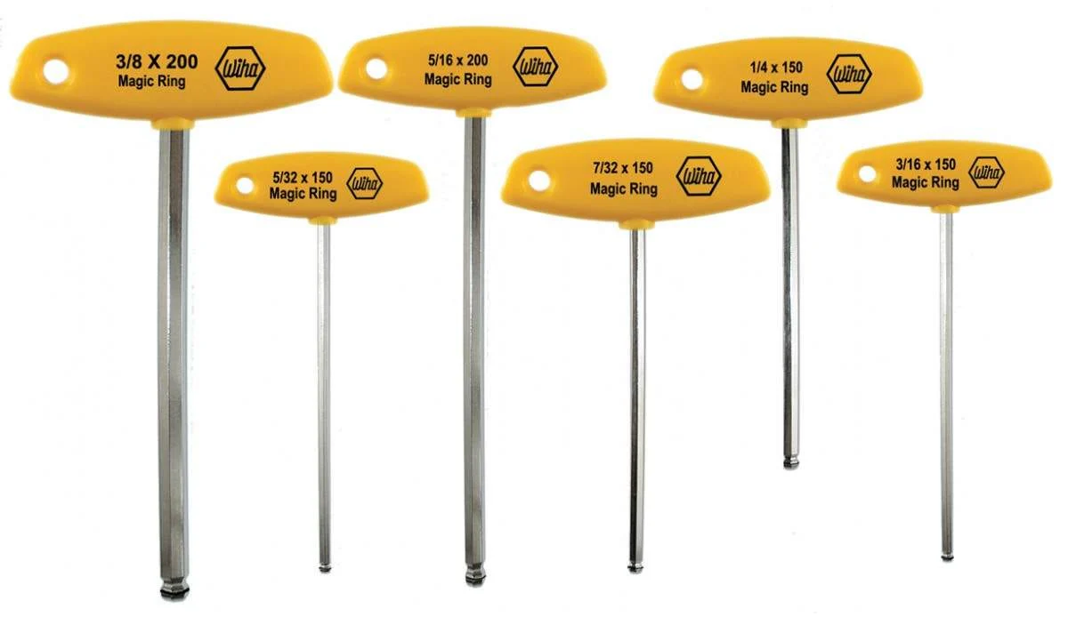Wiha 54091 MagicRing Ball End Hex T-Handle Inch 6 Piece Set - Image 1