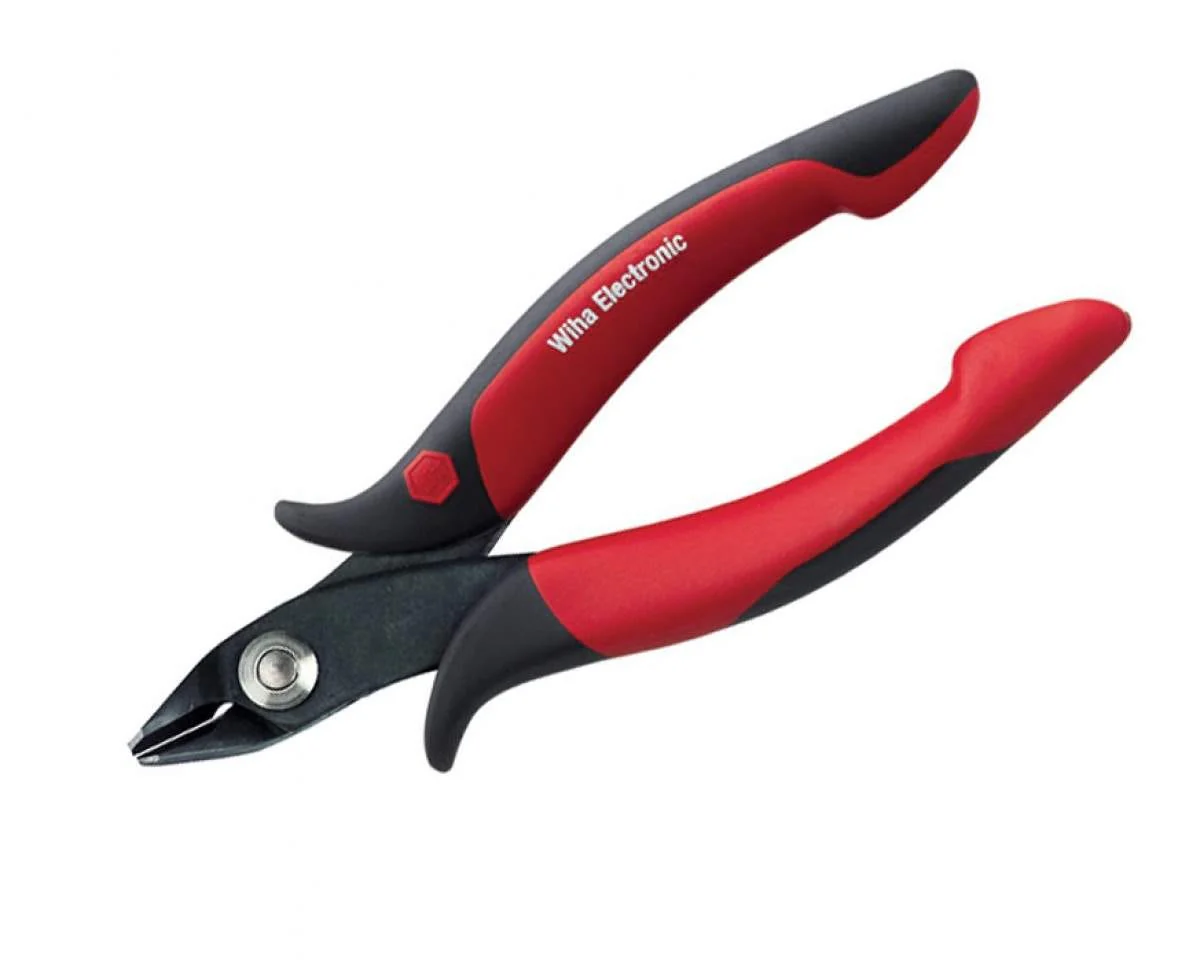 Wiha 56815 Electronic Diagonal Cutters Semi Flush Wide Pointed Head - Image 1
