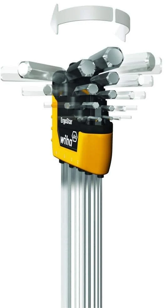 Wiha 66988 ErgoStar Ball End Hex L-Key Inch 13 Piece Set - Image 3
