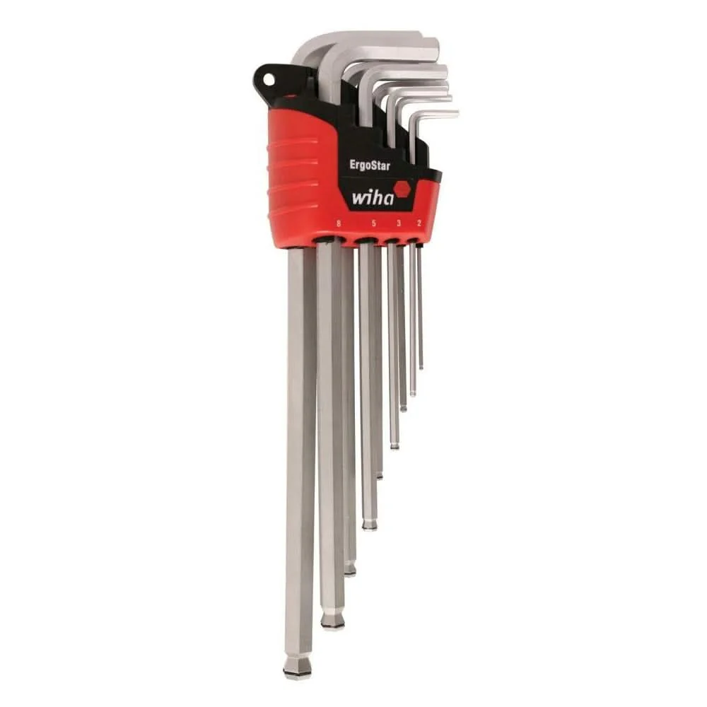 Wiha 66990 MagicRing Screw Holding Ball End Hex L-Key Metric 9 Piece Set - Image 1