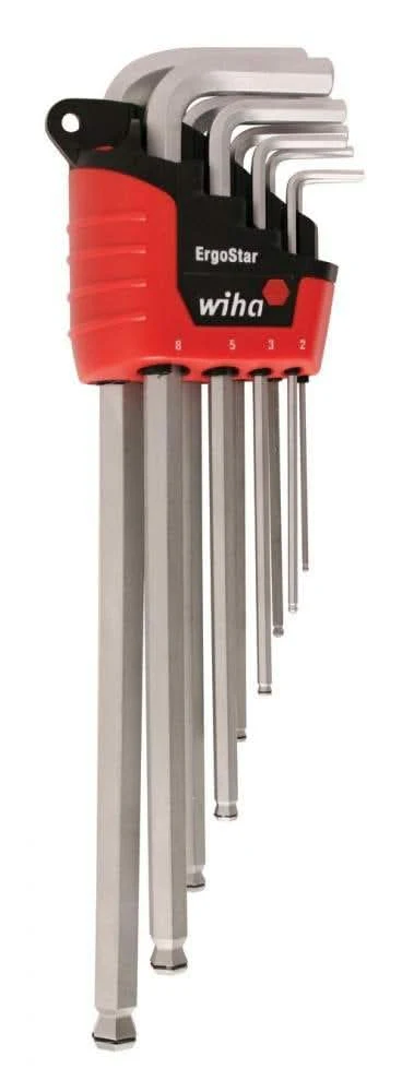 Wiha 66990 MagicRing Screw Holding Ball End Hex L-Key Metric 9 Piece Set - Image 2