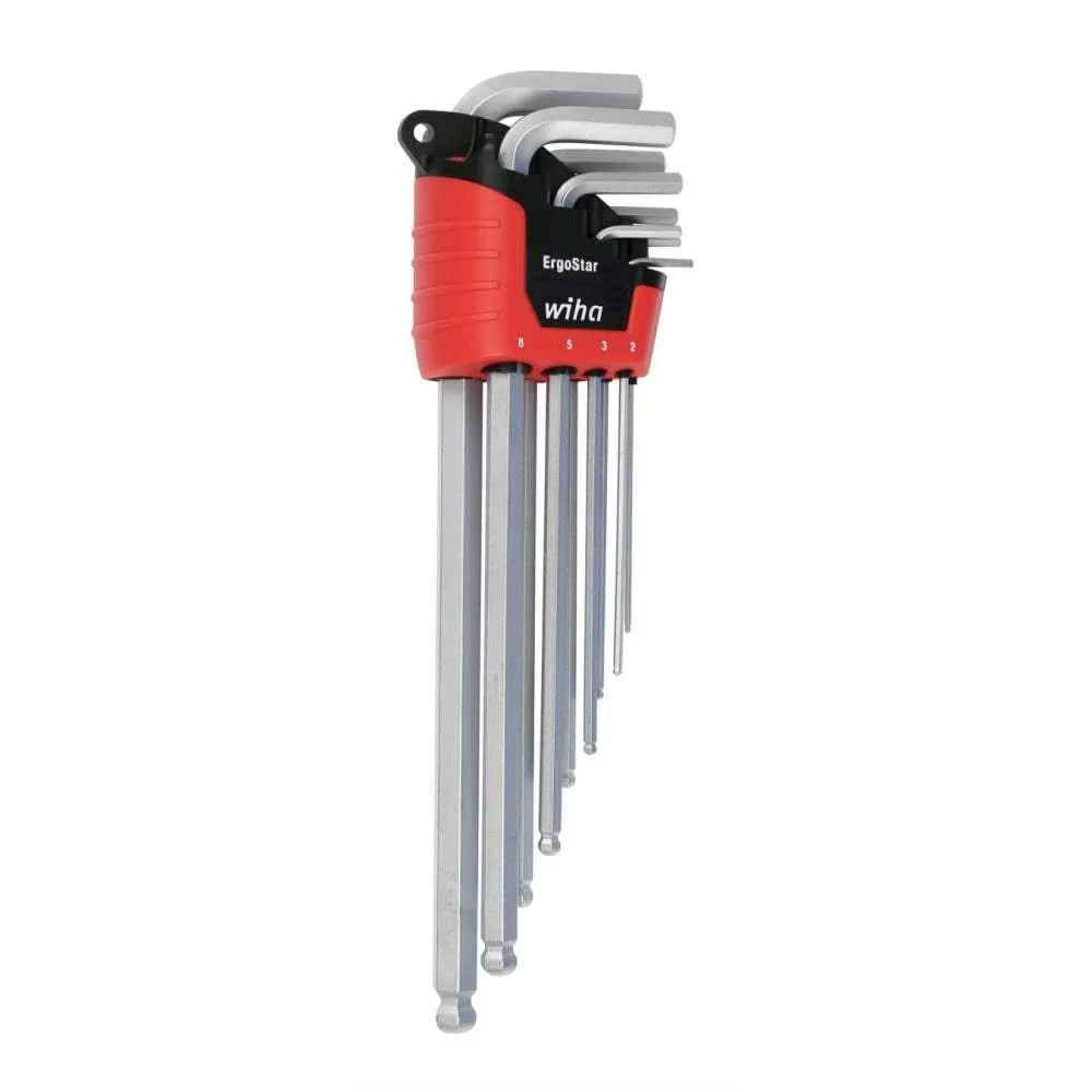 Wiha 66996 ErgoStar Ball End Hex L-Key Metric 9 Piece Set - Image 1