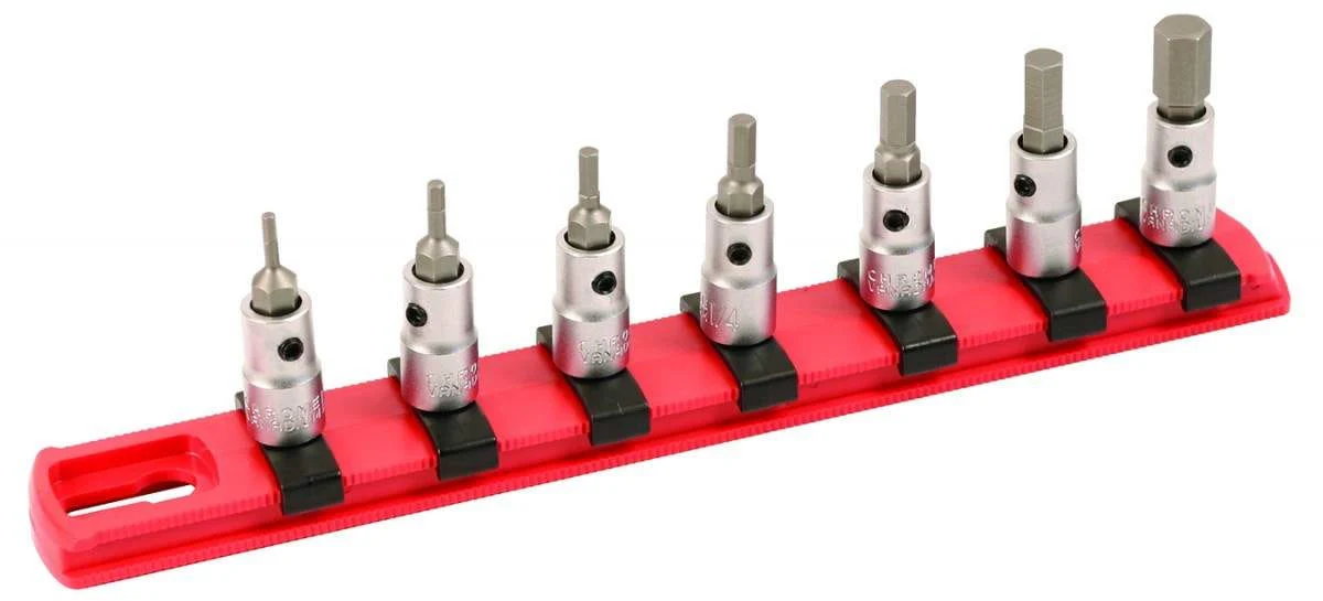 Wiha 71389 Hex Metric Socket 7-Piece Set 1/4" Square Drive - Image 1