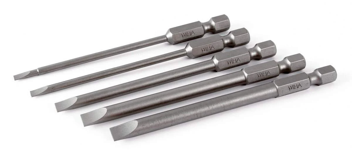 Wiha 76093 Slotted Power Blades 5 piece set - Image 1
