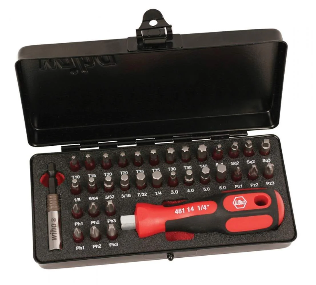 Wiha 76899 Terminator 34 Piece Impact Set In Steel storage box - Image 2