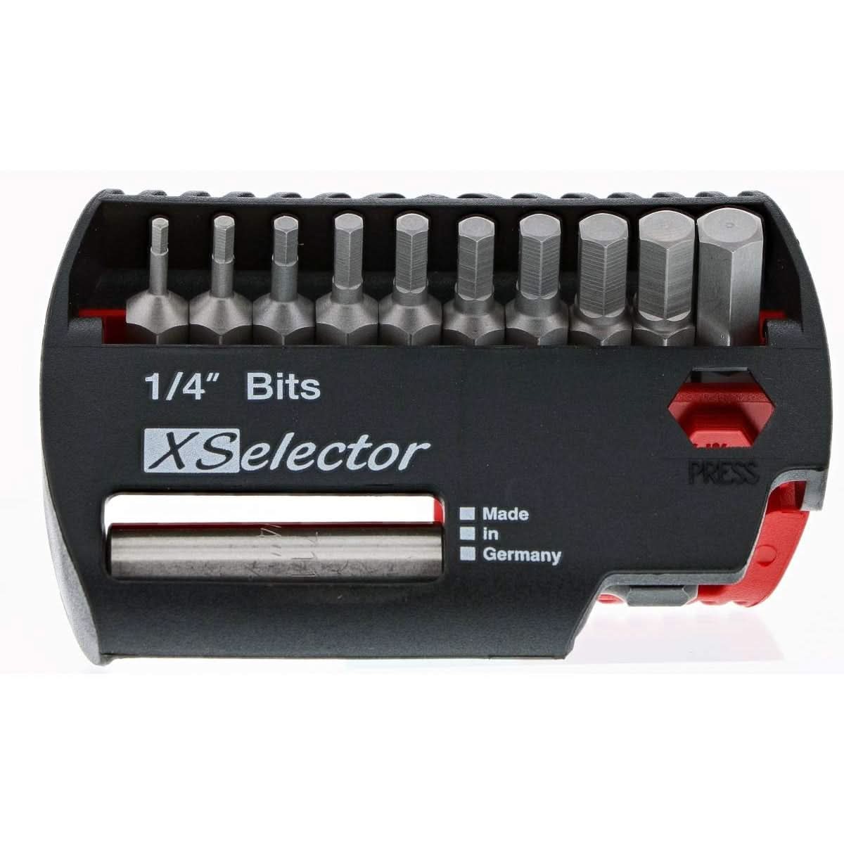 Wiha 79446 Hex Inch XSelector Bit Set with Quick Release Holder - Image 1