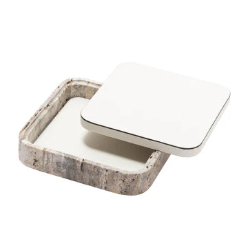 GIOBAGNARA | GIZA LEATHER & MARBLE SQUARE BOX #10 | $855.00 - Image 2