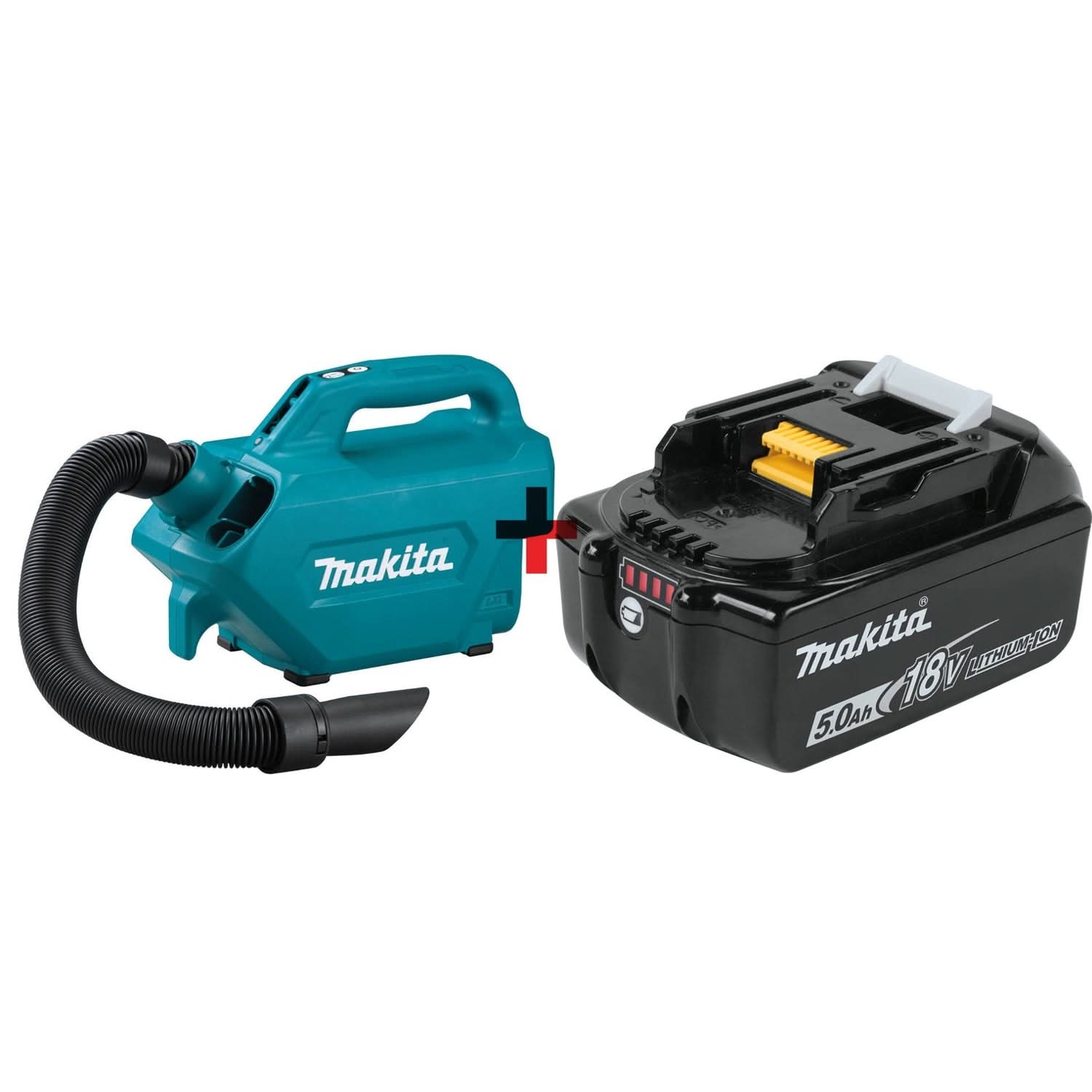 Makita 18V LXT Lithium-Ion Handheld Canister Vacuum LXT 5.0Ah Battery - Image 1