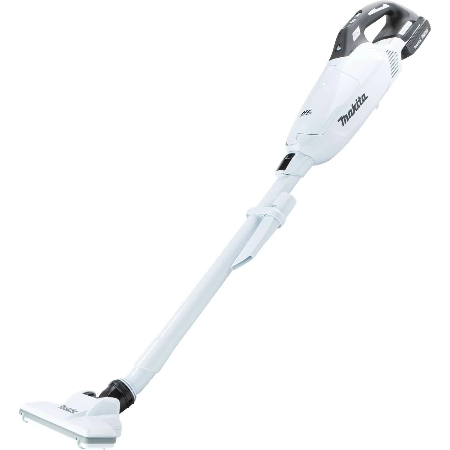 Makita XLC10R1W 18V LXT Lithium-ion Brushless Cordless 4-Speed Compact Stick Vacuum Kit, w/ Push Button and Dust Bag (2.0Ah) - Image 2