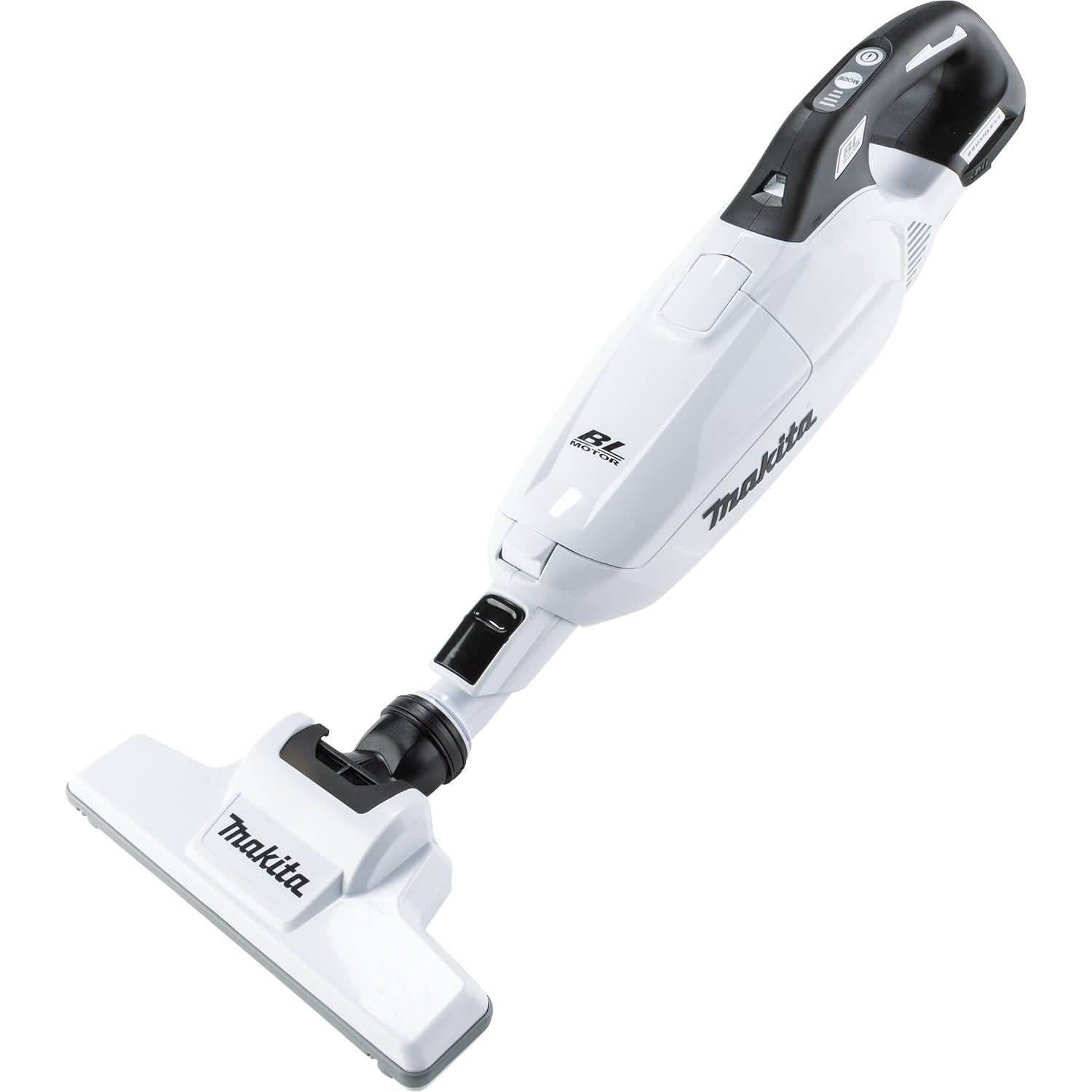 Makita XLC10R1W 18V LXT Lithium-ion Brushless Cordless 4-Speed Compact Stick Vacuum Kit, w/ Push Button and Dust Bag (2.0Ah) - Image 3
