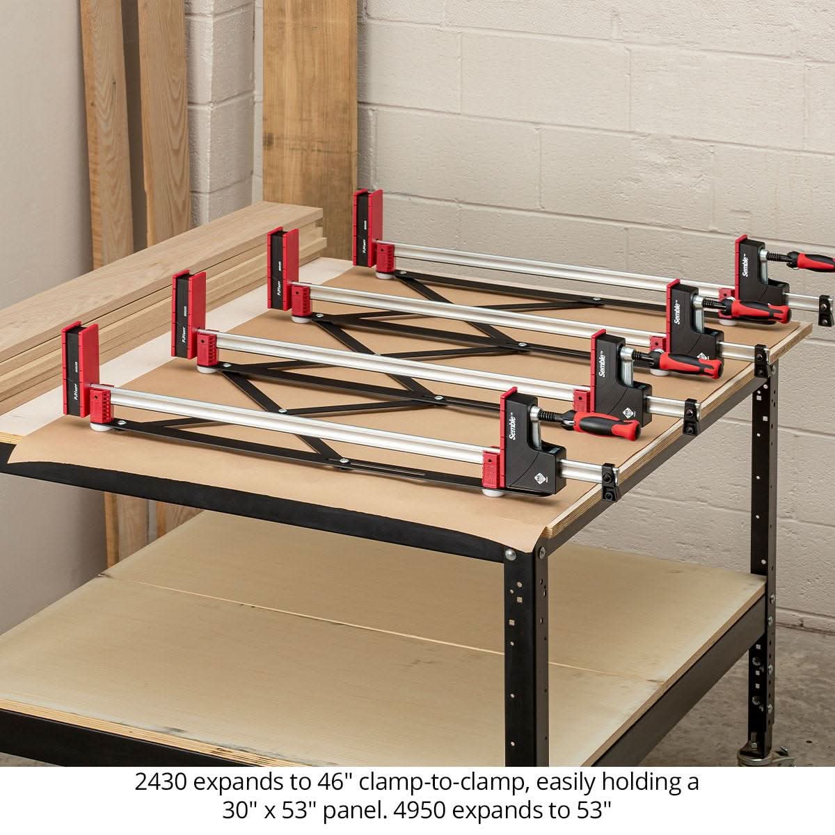 Woodpeckers XPANDER-2430 Xpander Clamp System - Compatible with Parallel Jaw Clamps 24 in. - 40 in. - Image 3