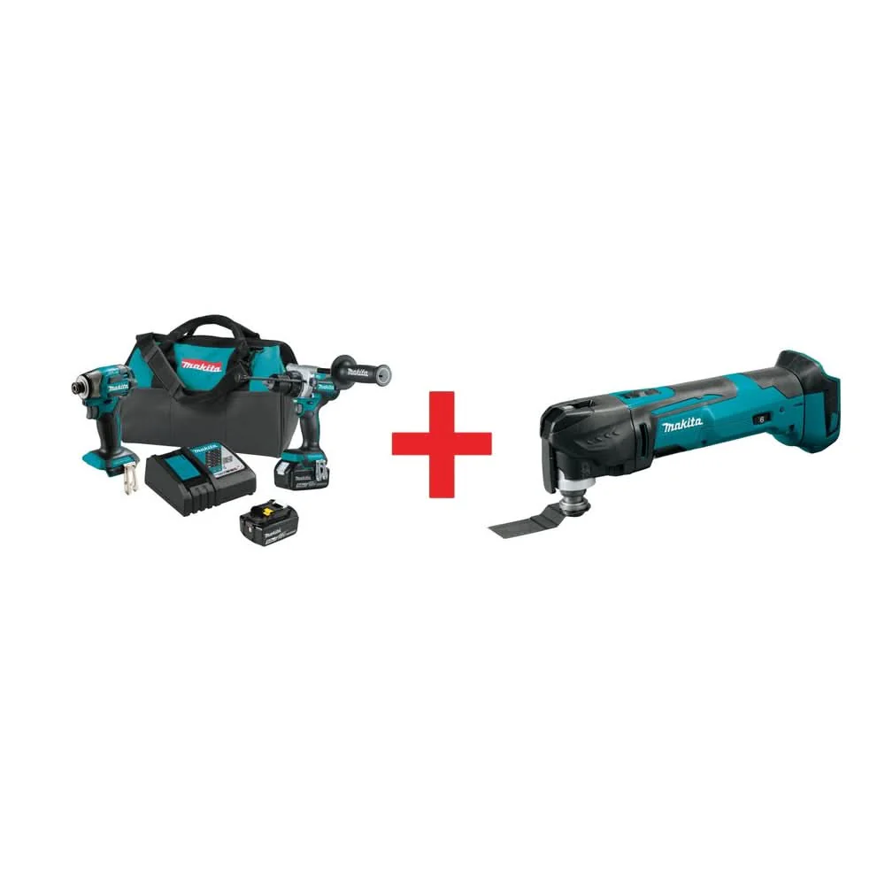 Makita 18V LXT Lithium-Ion 3-Tool Combo Kit (5.0Ah) - Image 1