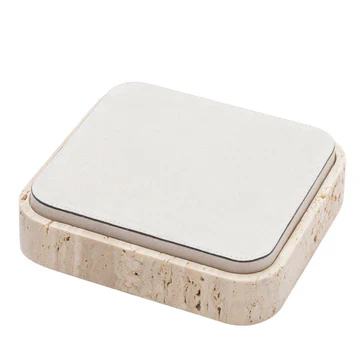 GIOBAGNARA | GIZA LEATHER & MARBLE SQUARE BOX #11 | $855.00 - Image 1